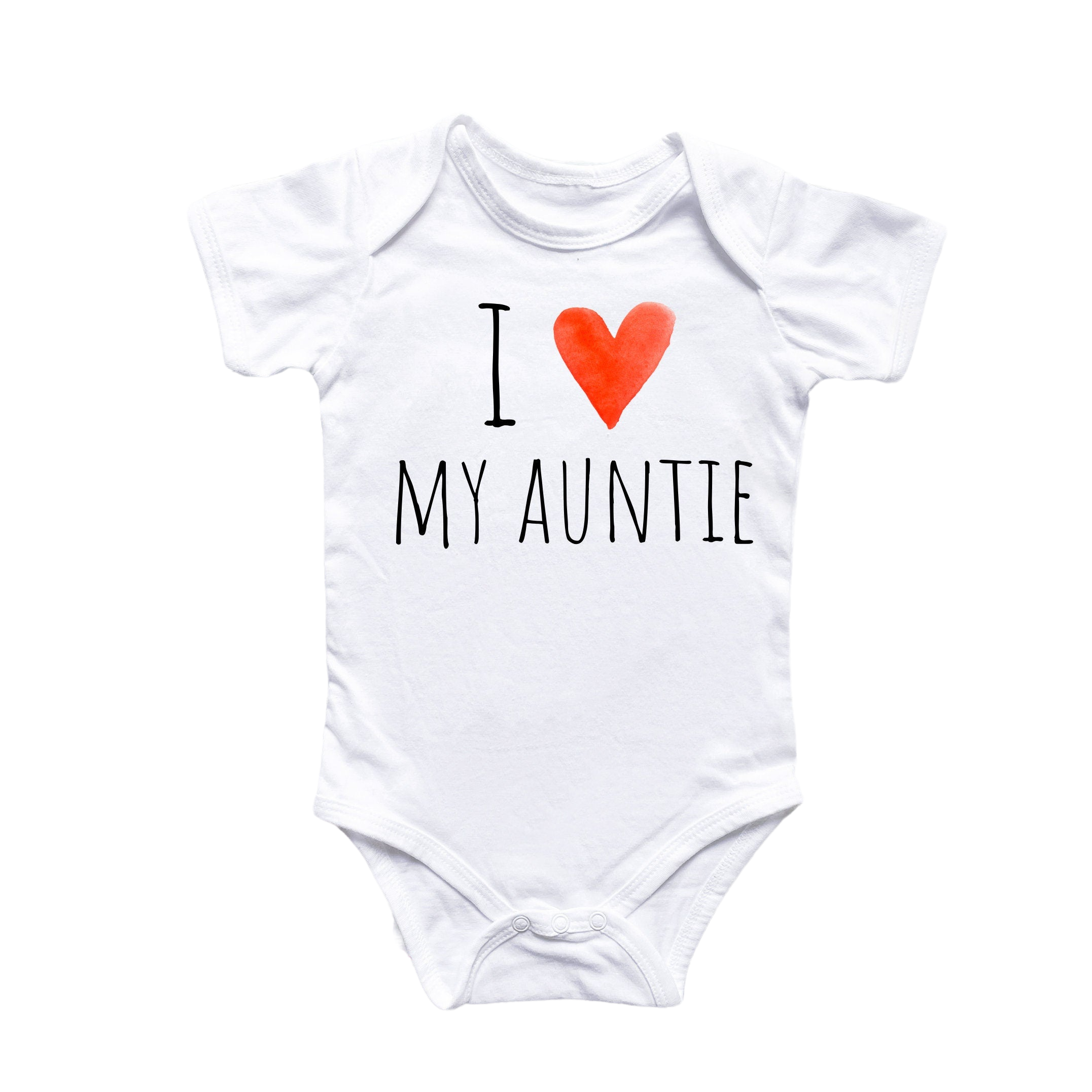 I Love My Auntie - Baby Boy Girl Clothes Infant Bodysuit Funny Cute Newborn