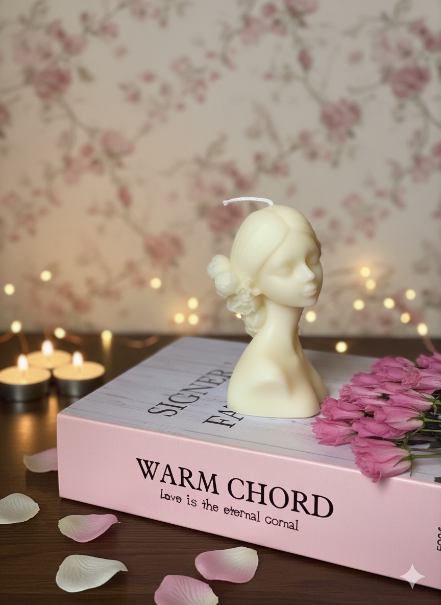 Thumbnail: Blindfolded Flower Girl Candle