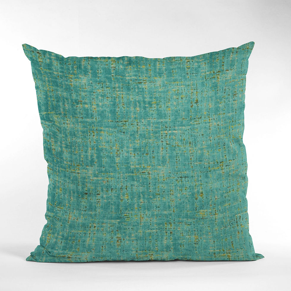 Thumbnail: Plutus Tourmaline New Planet Cut Velvet Luxury Throw Pillow
