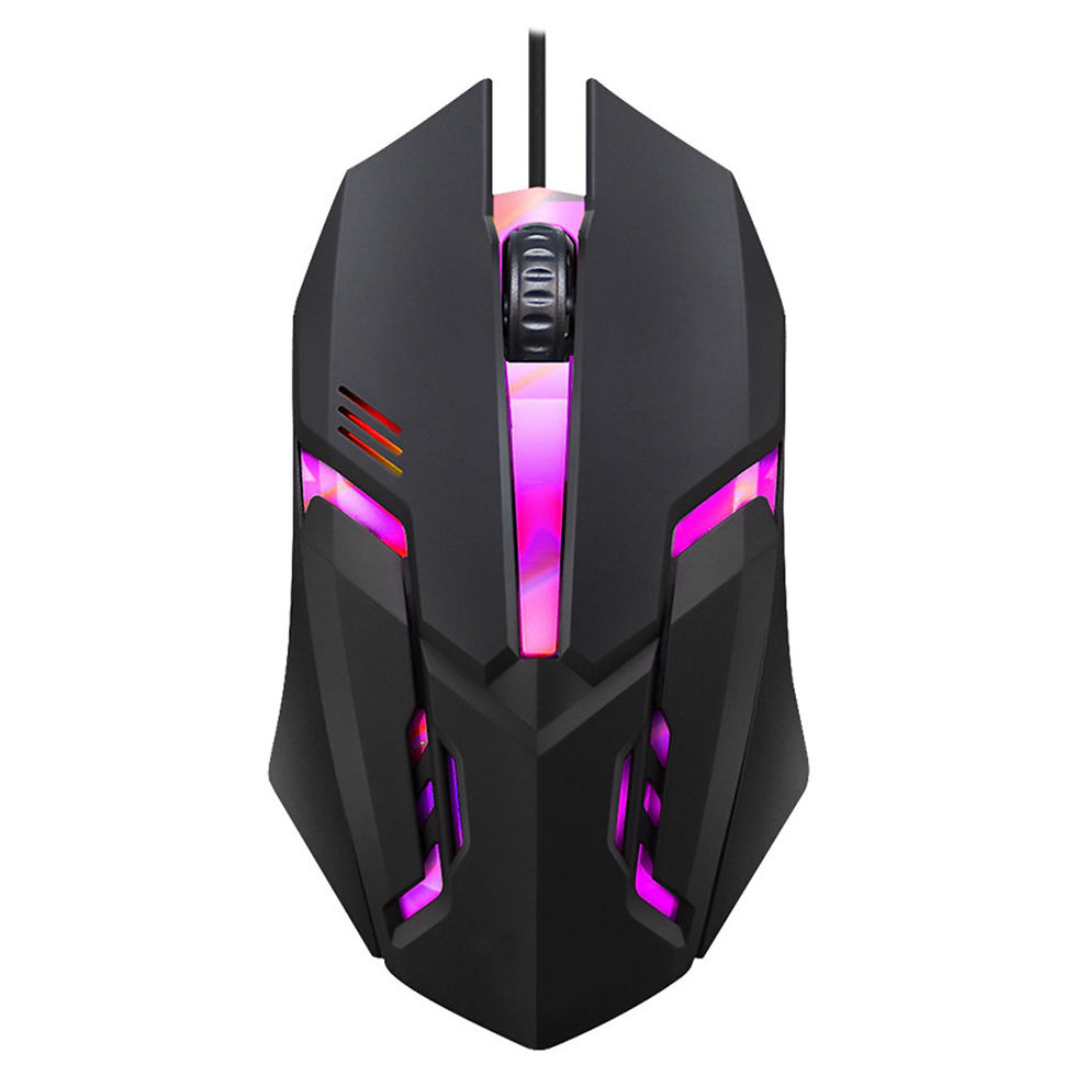 Thumbnail: E-Sports USB Wired Mouse Colorful LED Gaming Mouse 5000 DPI Wired Mice Optical