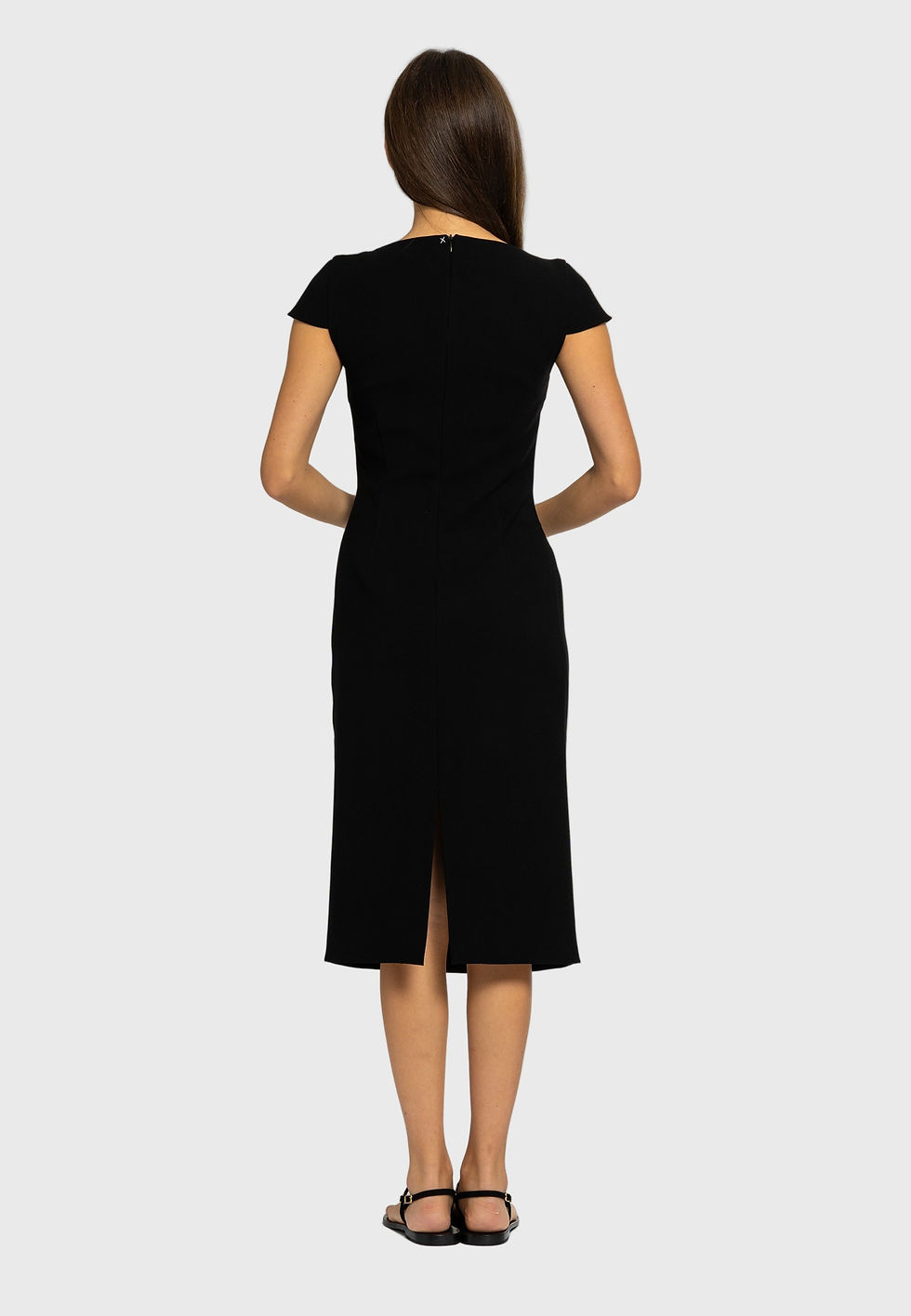 Miniatura: Vestido midi Caterina – Negro