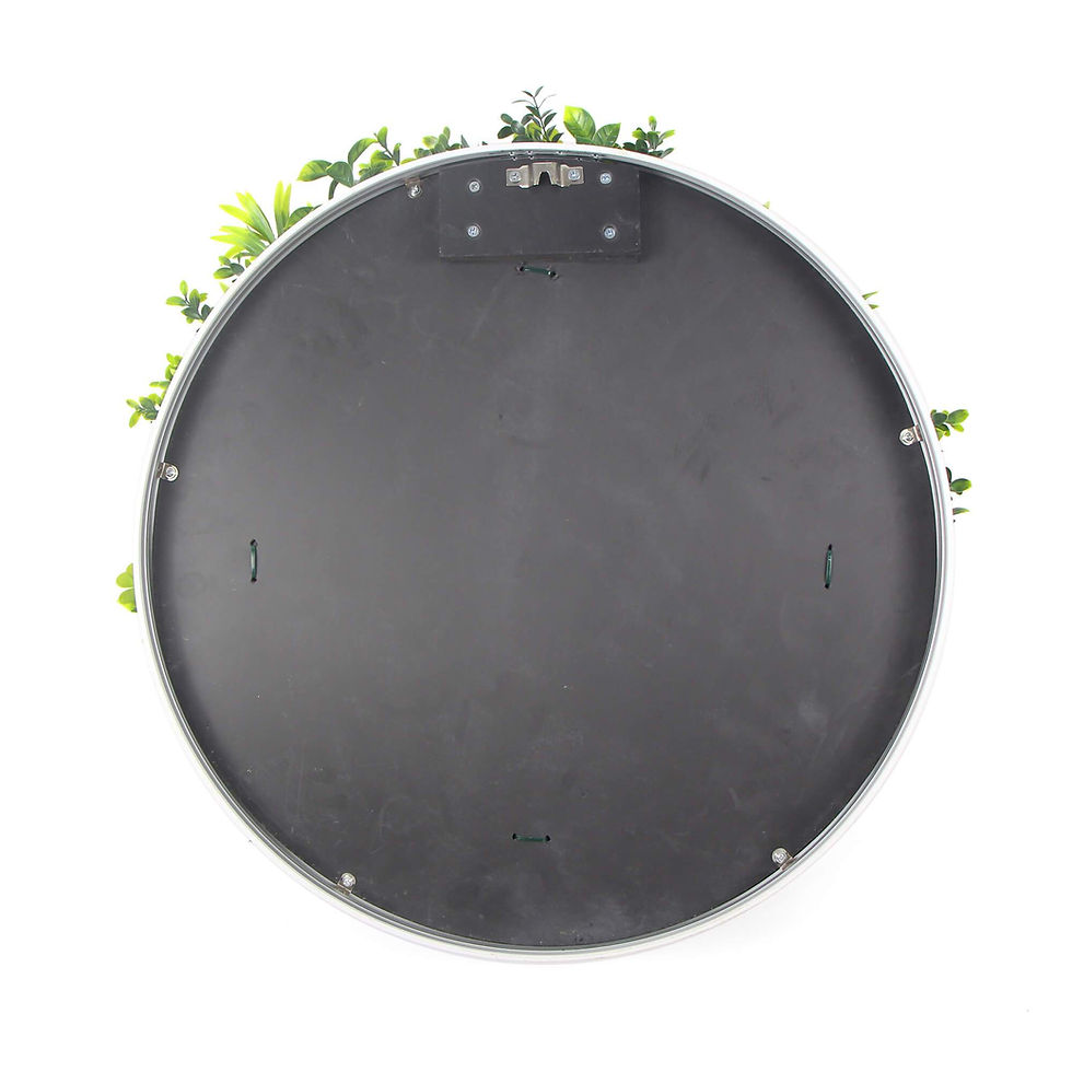 Thumbnail: Flowering White Artificial Green Wall Disc UV Resistant 50cm (White Frame)