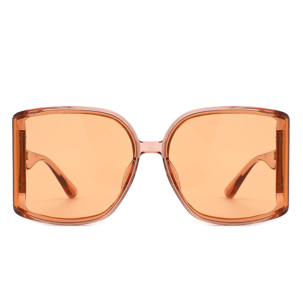 Thumbnail: Jolt - Oversized Butterfly Square Curved Lens Sunglasses
