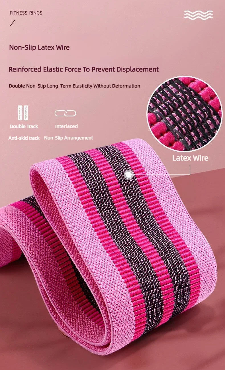 縮圖：Extra Wide Knitted Hip Exercise Band For Glute Workouts