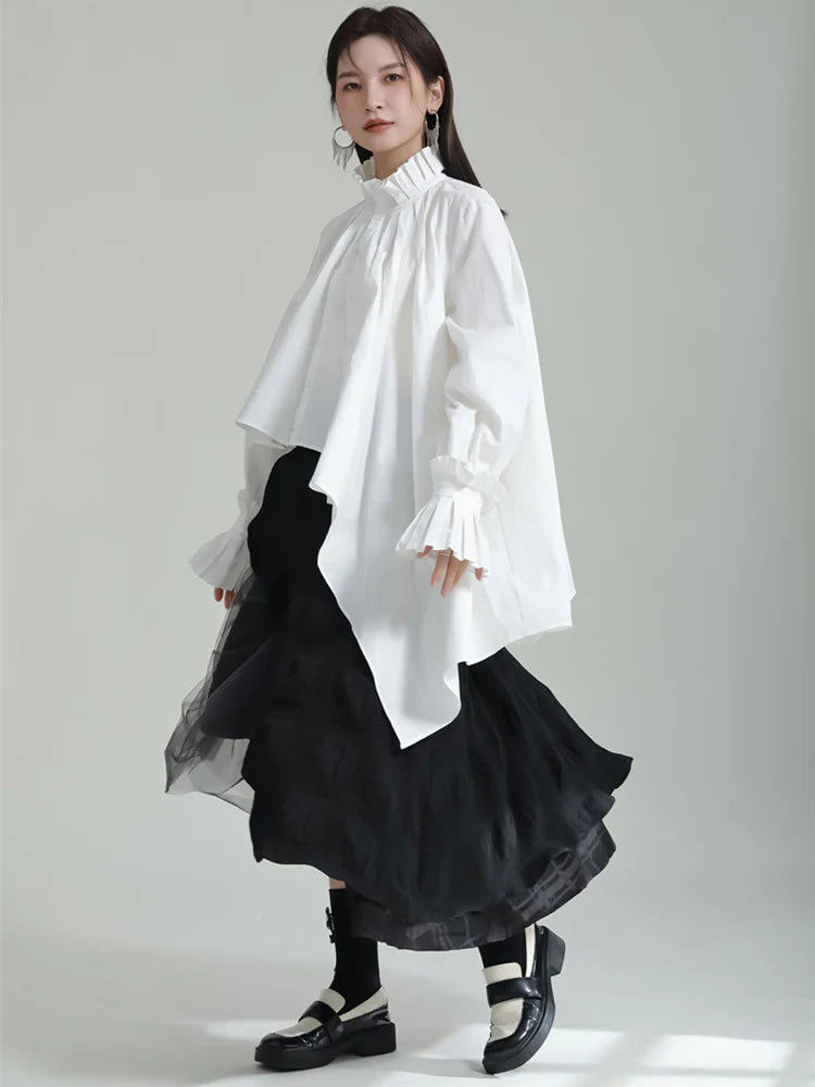 縮圖：Ladada Pleated Collar Blouse