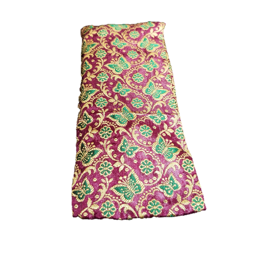 Thumbnail: OMSutra Floral Silk Eye Pillow
