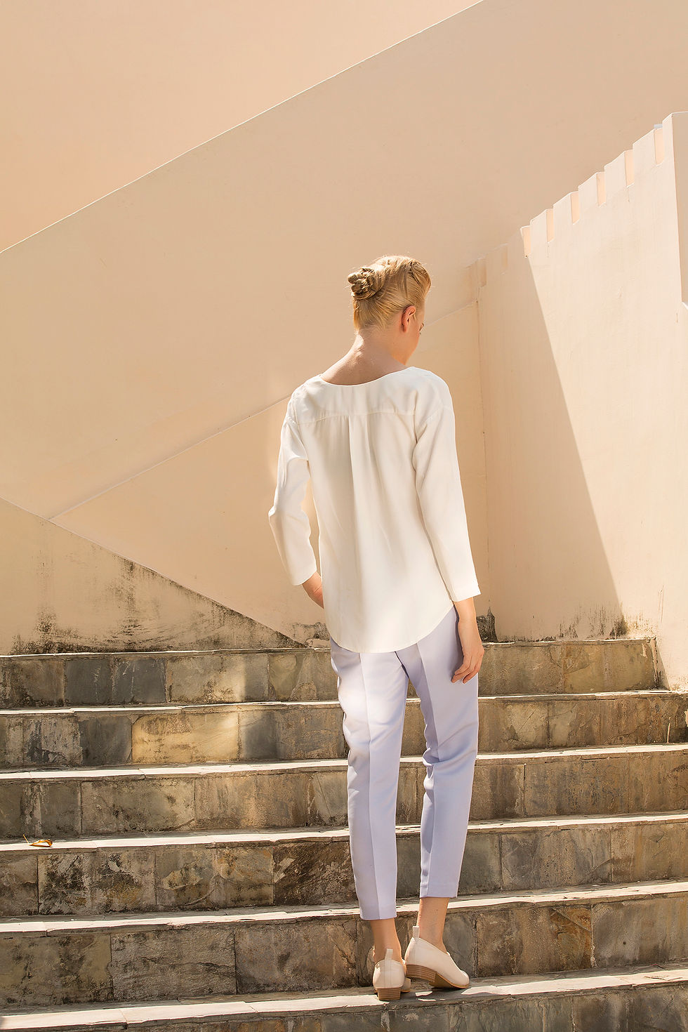 Thumbnail: The Leisure Moment Tapered Pants in Pastel Blue