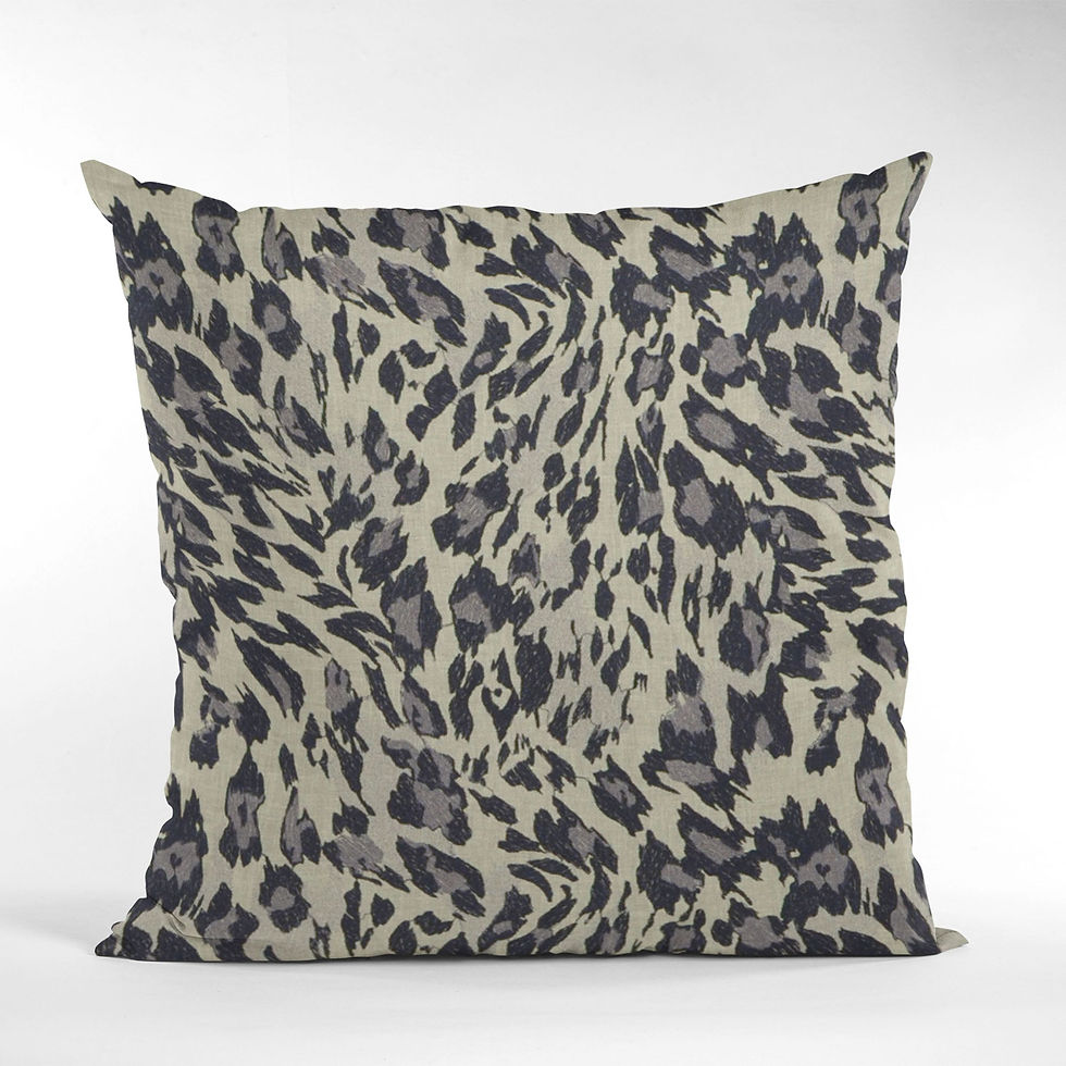 縮圖：Plutus Granite Cheetah Embroydery Luxury Throw Pillow