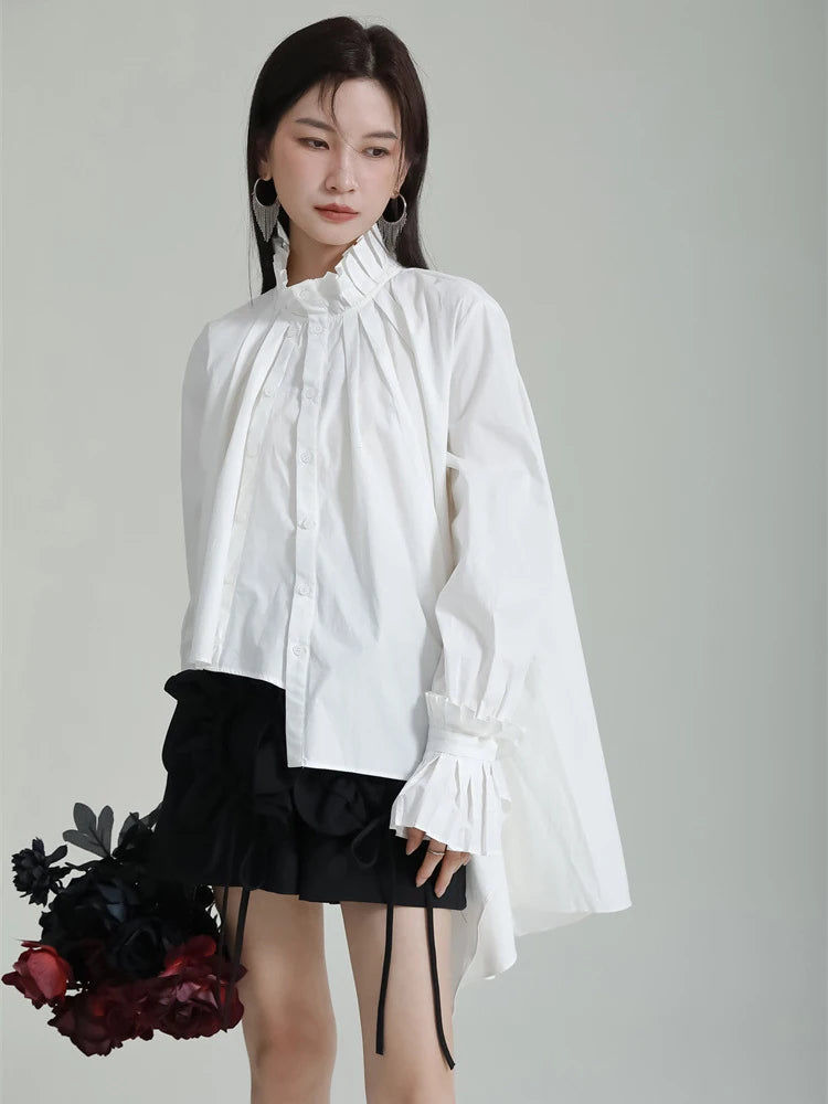 縮圖：Ladada Pleated Collar Blouse