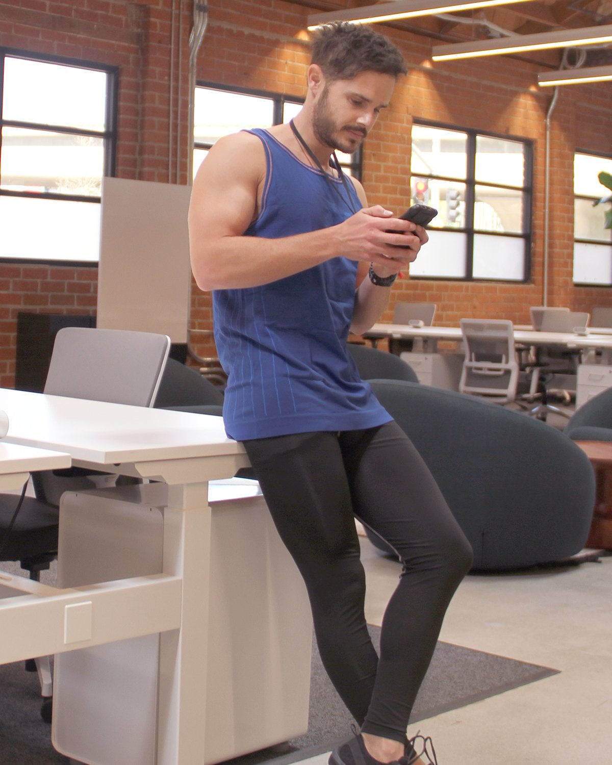 Padua Tank Top - Blue [MADE IN ITALY]