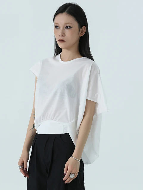 縮圖：Sandee Asymmetrical Round Neck Shirt