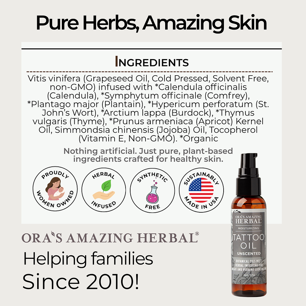 Thumbnail: Tattoo Oil, Natural Tattoo Aftercare