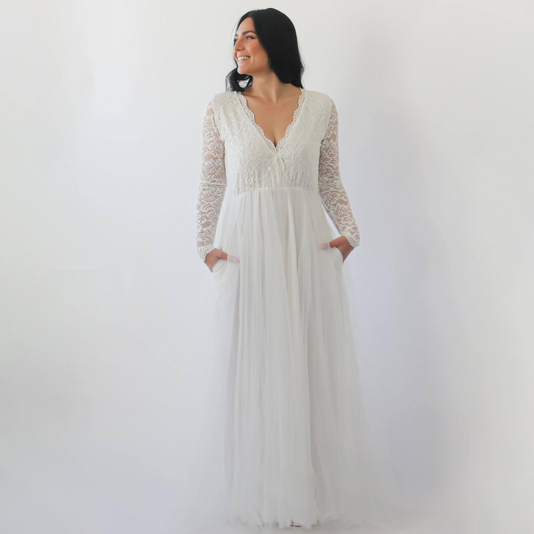 Curvy Dress With Pockets #1266