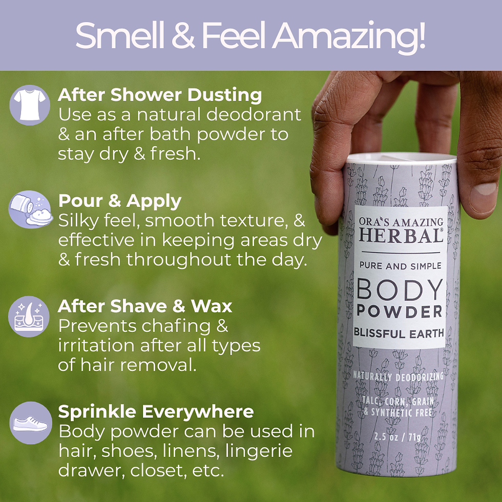 縮圖：Talc Free Body Powder, Blissful Earth Lavender Scent