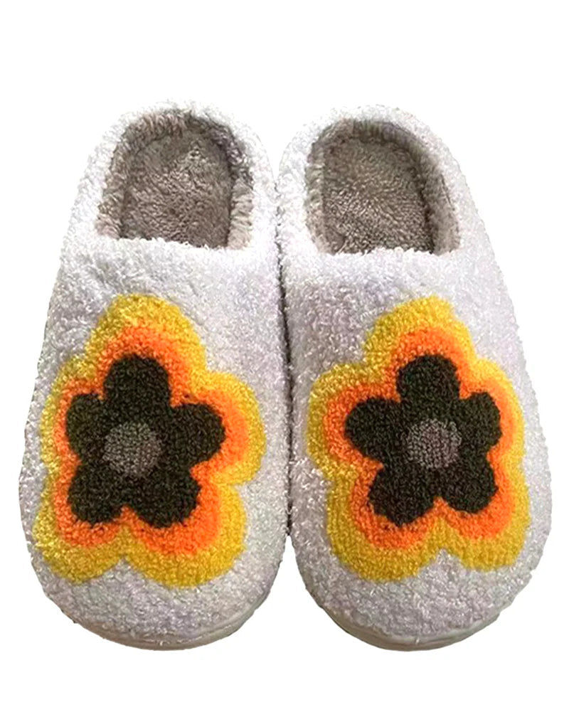 Thumbnail: Floral Print Slippers