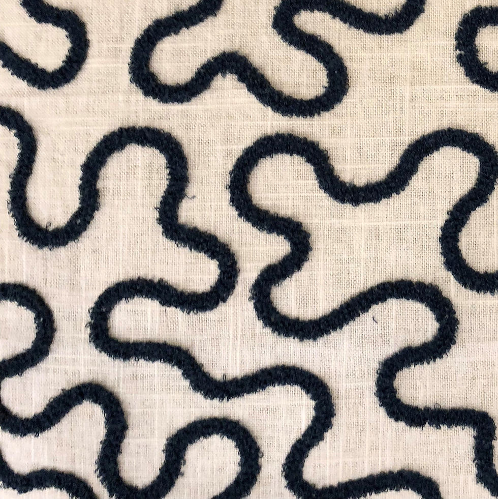 Miniature : Chandra Taal Blue and Beige Luxury Throw Pillow