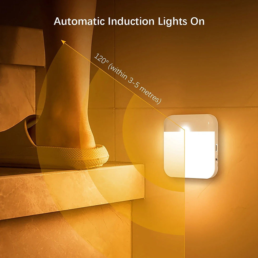 縮圖：Wireless Motion Sensor LED Night Light - USB Rechargeable Wall Lamp