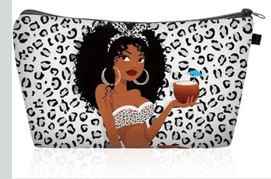 Thumbnail: Melanated Women Cosmetic Bag — Afrocentric & Affirmation Styles