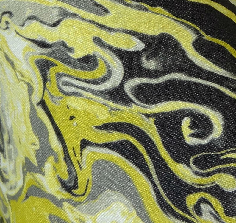 Thumbnail: Marble Onyx Yellow Gray and Black Handmade Luxury Pillow