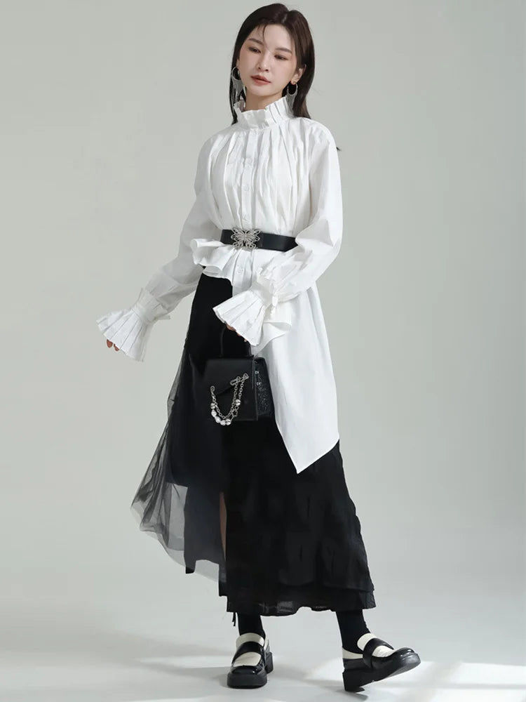 縮圖：Ladada Pleated Collar Blouse