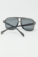 Thumbnail: Oval Aviator Suglasses With Smoke Gray Lens in Gray