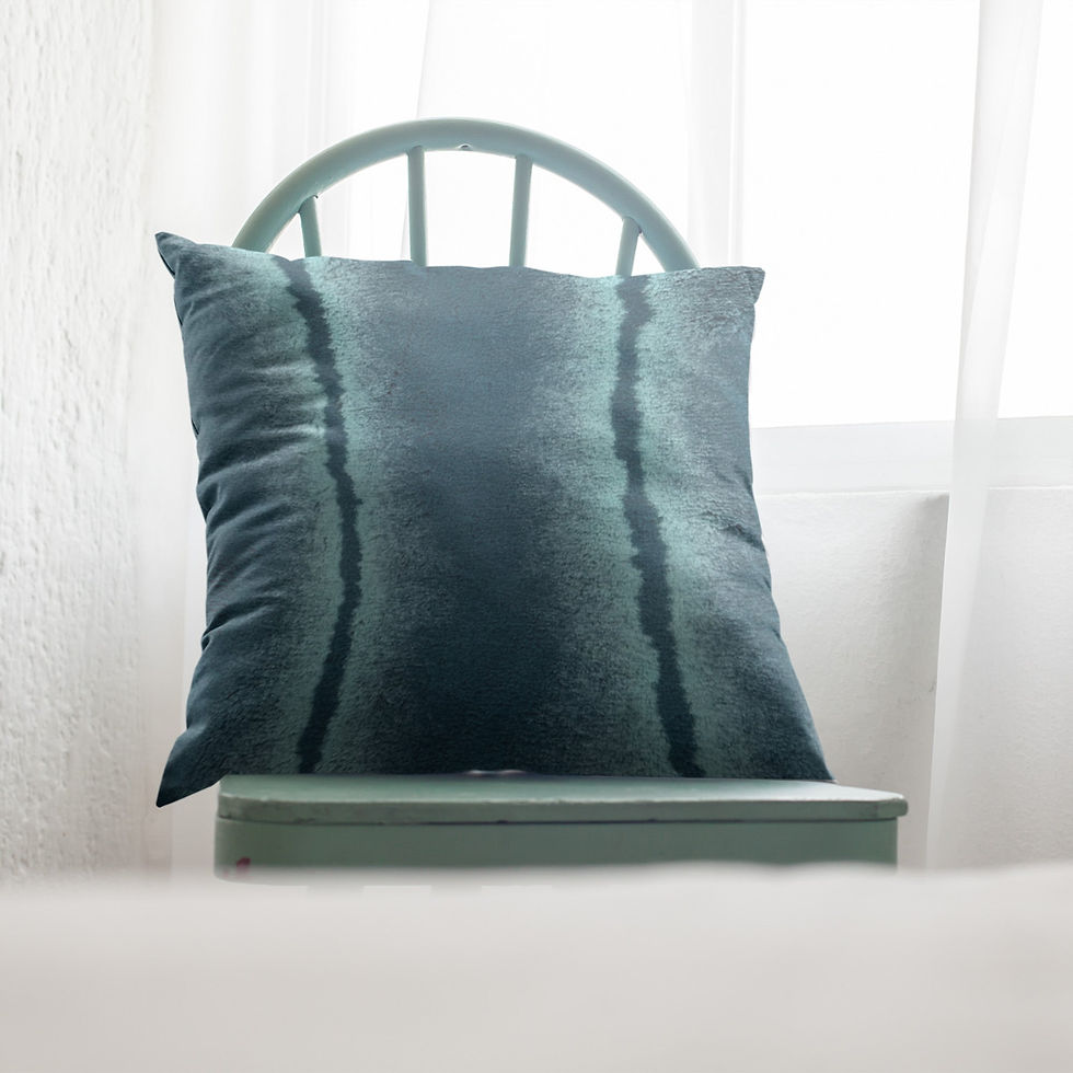 Thumbnail: Plutus Teal Fluffy Fields Animal Faux Fur Luxury Throw Pillow