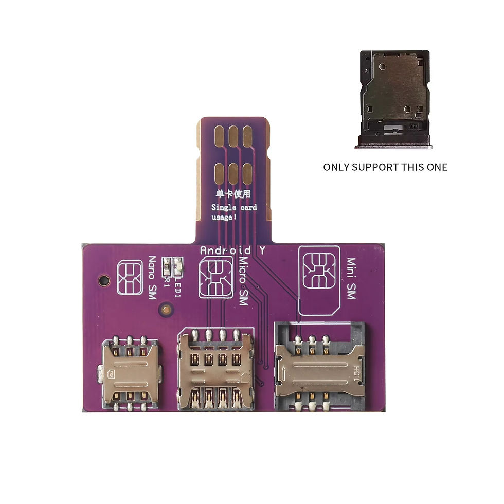 Miniature : TPC for iPhone SIM Card 4in1 External Card Slot Adapter Fast Card Changer iPhone