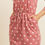 Thumbnail: Polka Dot Print French Terry Cinch Waist Tie Front Dress With Pockets
