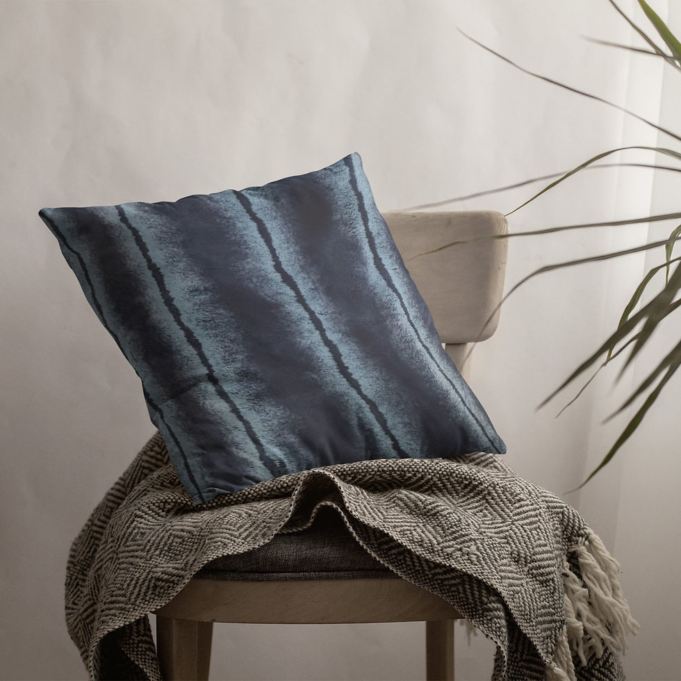 Thumbnail: Plutus Blue Fluffy Fields Animal Faux Fur Luxury Throw Pillow
