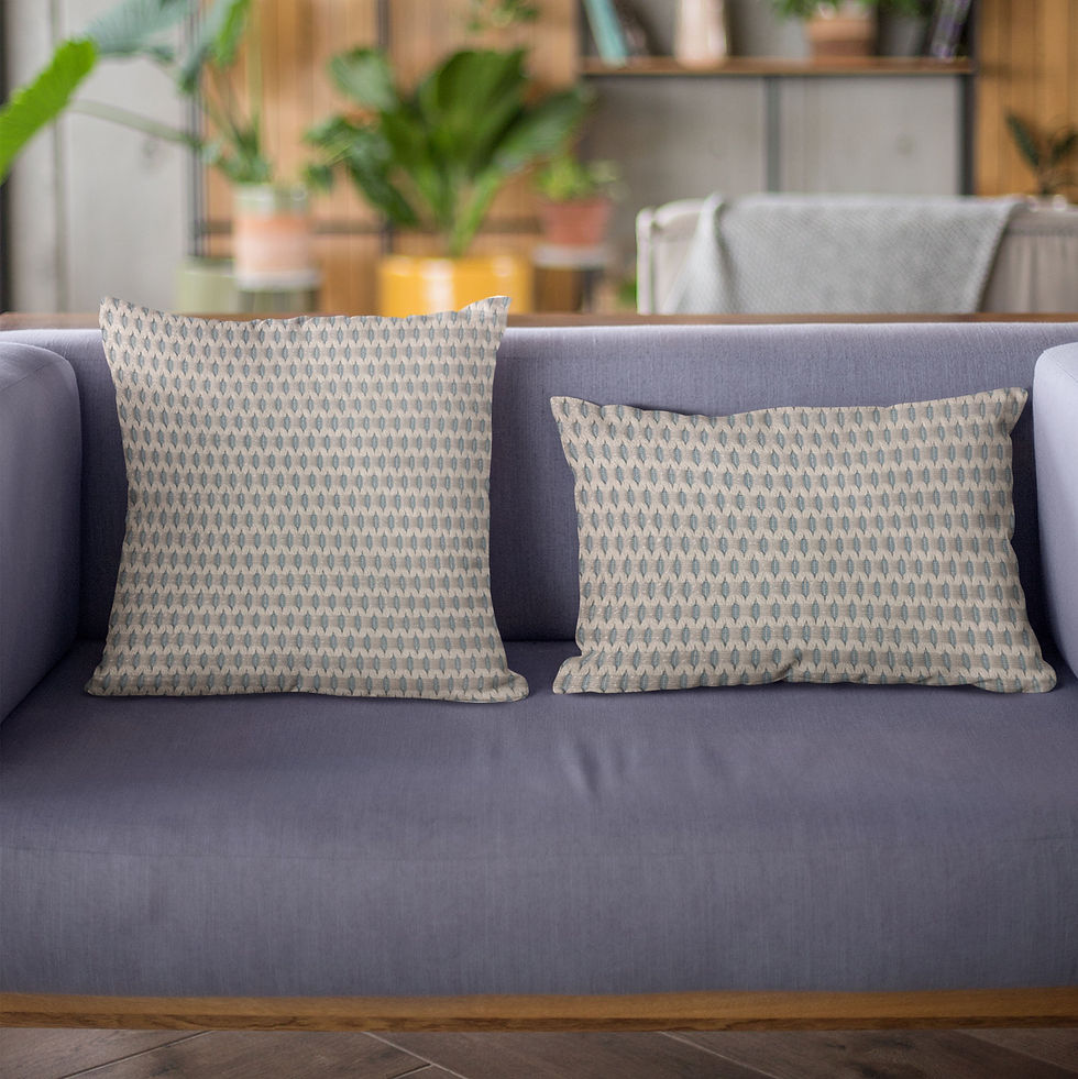 Miniature : Plutus Blue Rocks Dot Luxury Throw Pillow