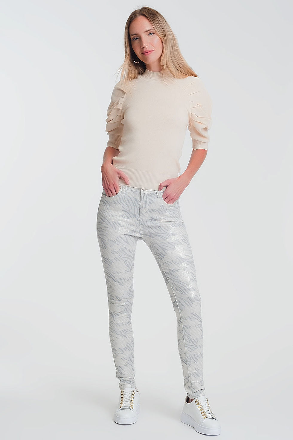 Thumbnail: Super Skinny Pants With Stirrup in Camo