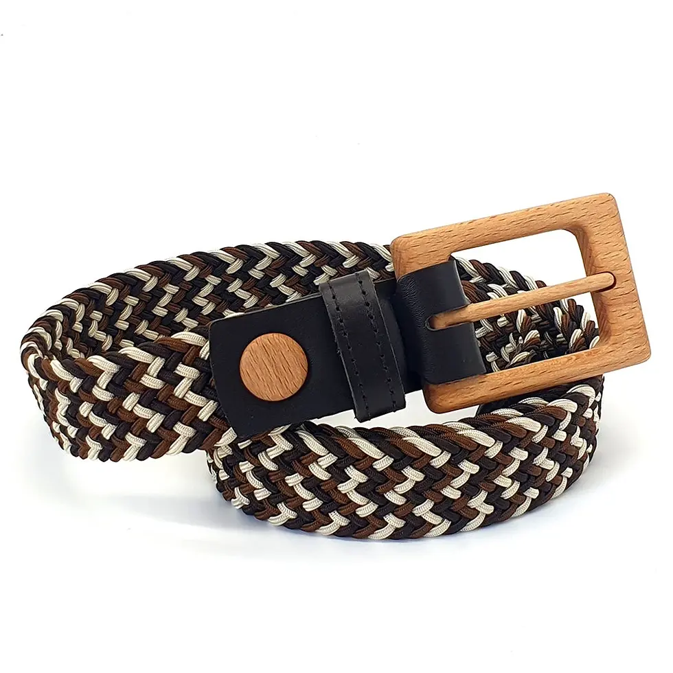 Luxury Women's Braided Cotton Wood Belt Yellowstone Brave 313