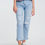Thumbnail: Ripped Straight Fit Jeans in Light Denim
