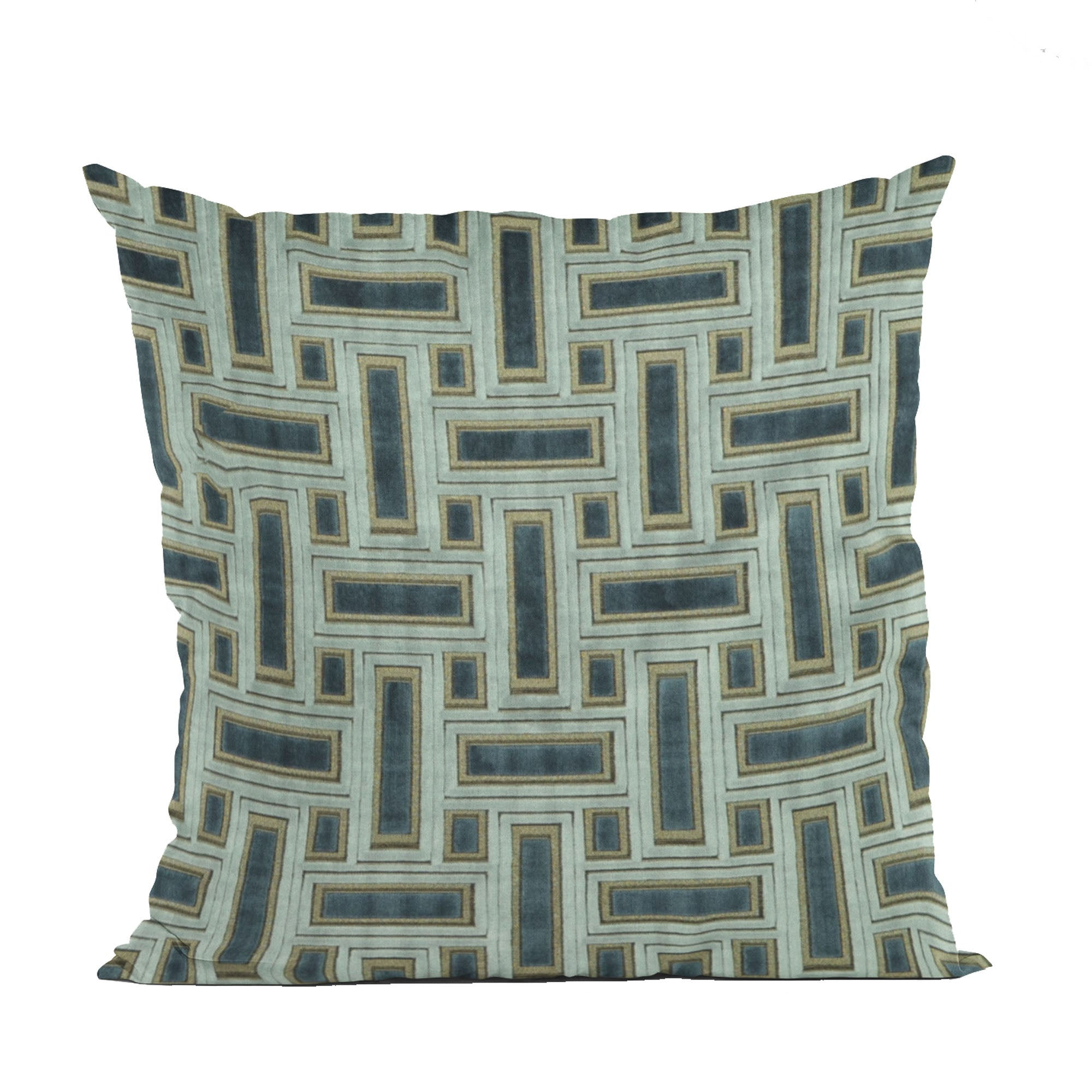 Plutus Hazy Stony Cut Velvet, Some Sparkle to It Luxury Throw Pillow