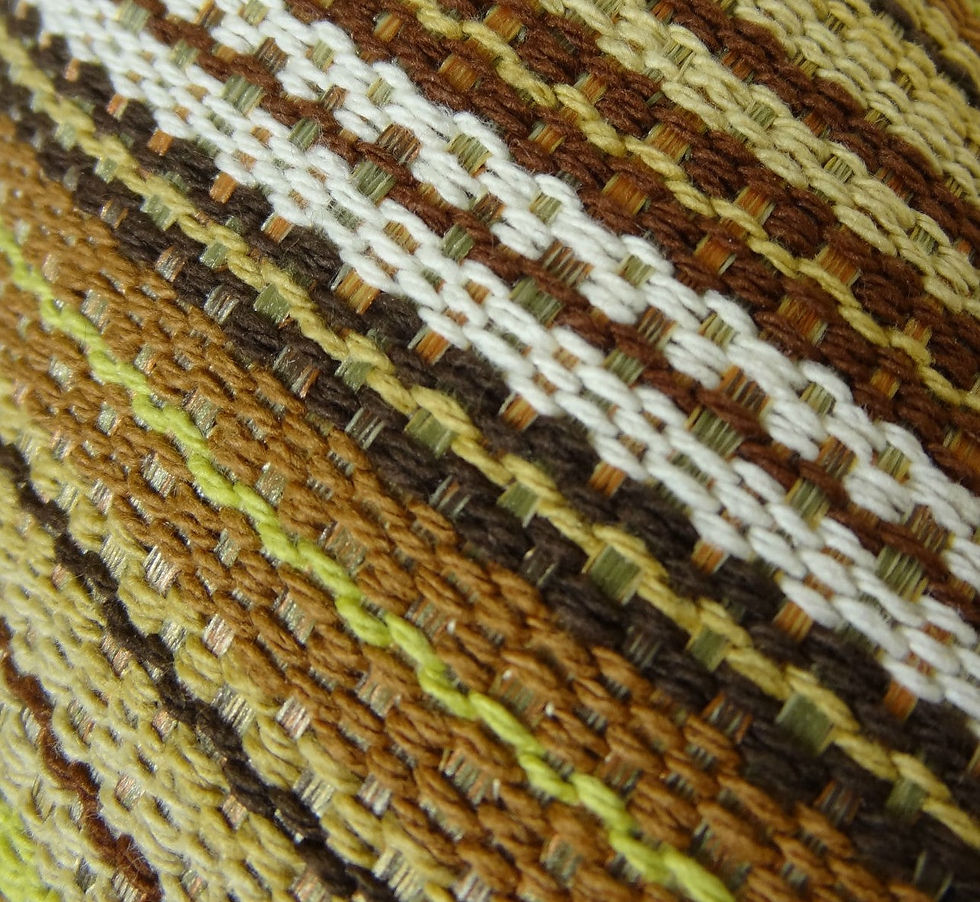 Thumbnail: Lexington Park  Cream Green and Brown Handmade Luxury Pillow
