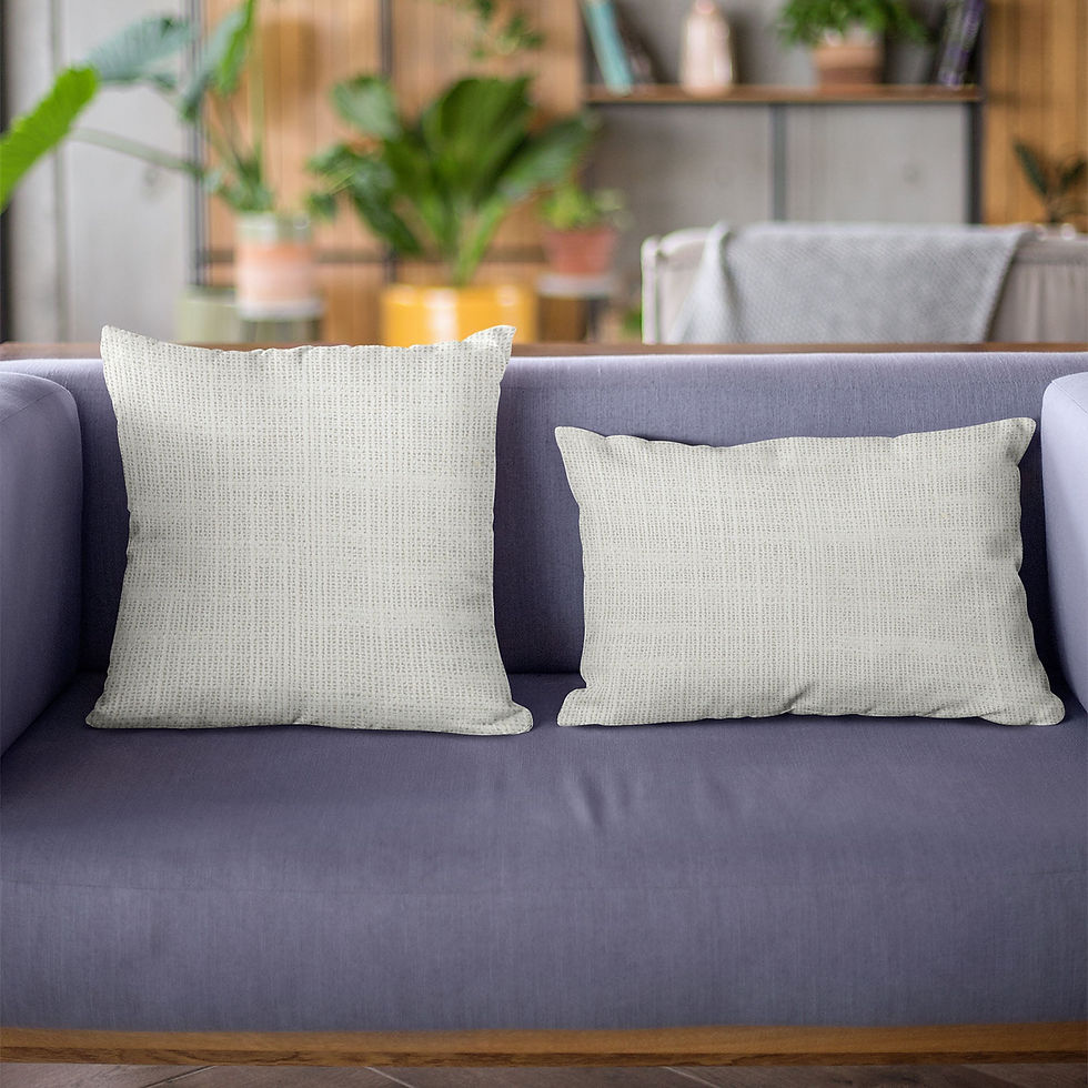 Miniature : Plutus White Wall Textured Solid, With Open Weave. Luxury Throw Pillow