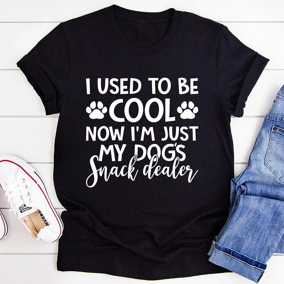 I Used to Be Cool Now I'm Just My Dogs Snack Dealer T-Shirt