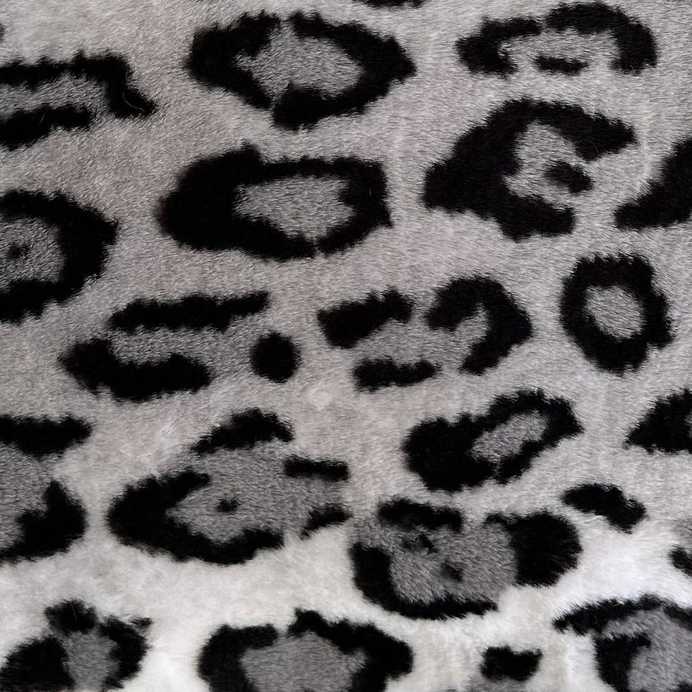 Thumbnail: Plutus Gray Silver Jaguar Animal Faux Fur Luxury Throw Pillow