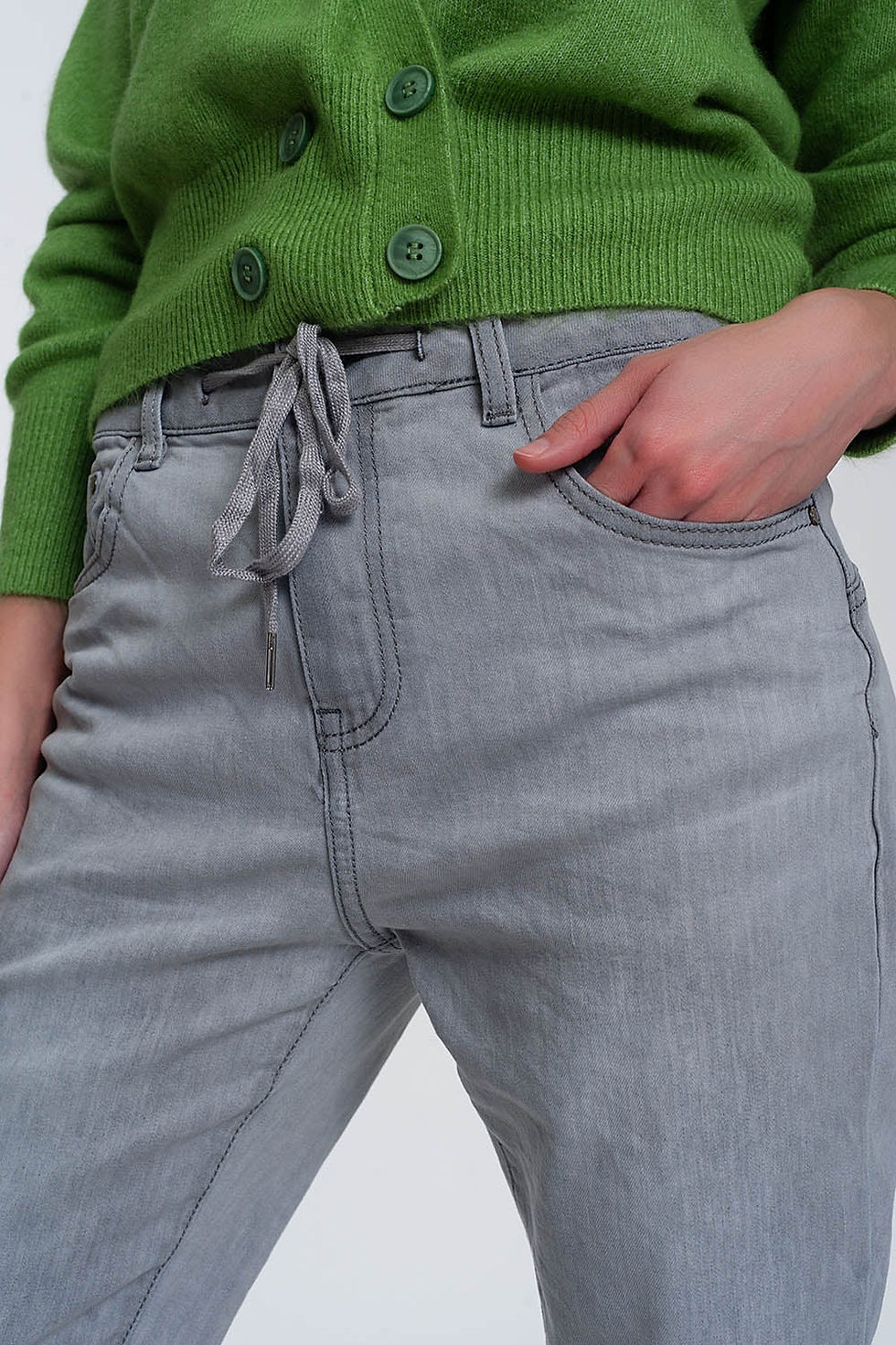 Thumbnail: Lightweight Jogger Jeans in Grey