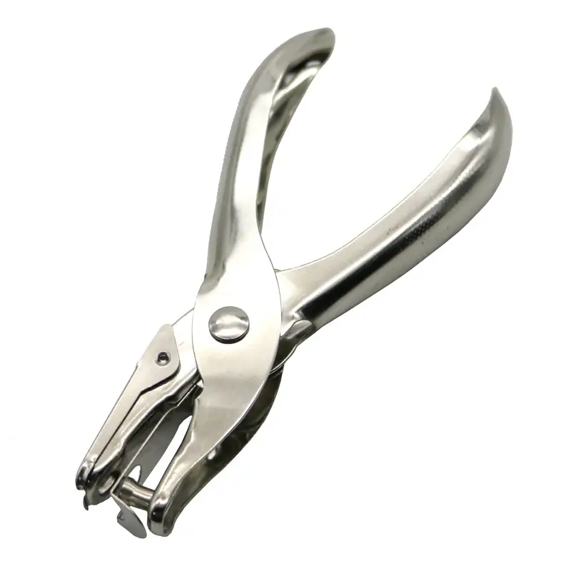 Thumbnail: 1 Pc Metal 6mm Pore Diameter Punch Pliers Single Hole Puncher Hand Paper