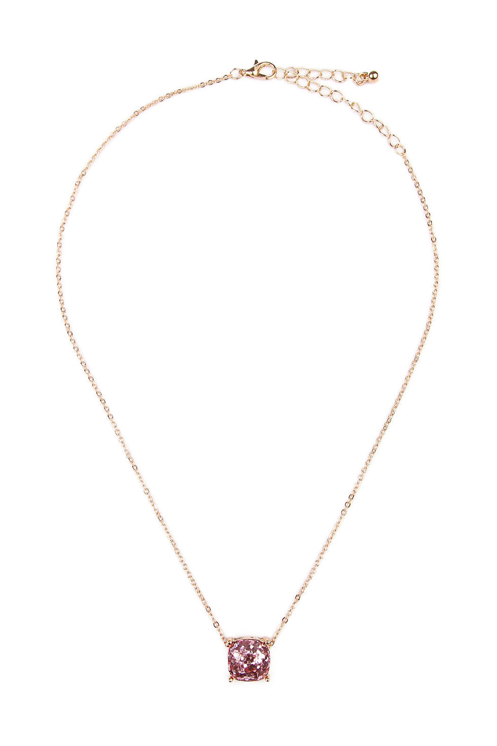 Thumbnail: 16355 - Cushion Glitter Necklace