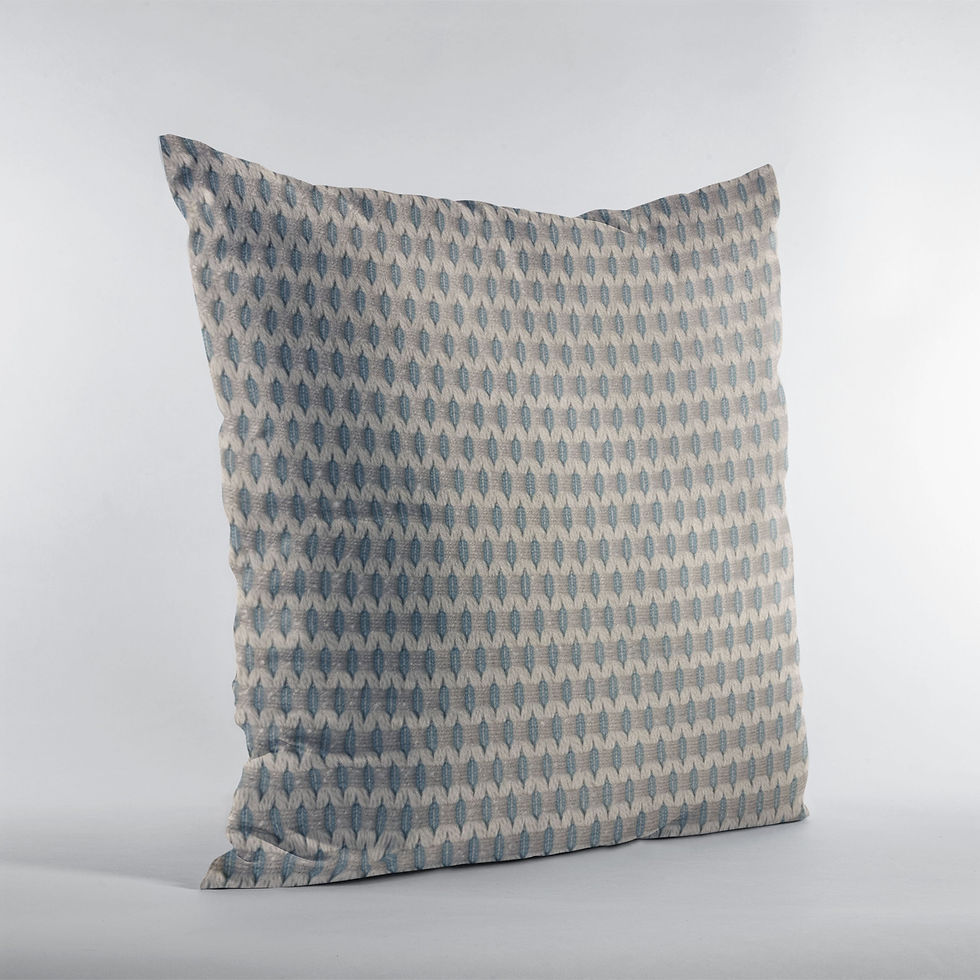 Miniature : Plutus Blue Rocks Dot Luxury Throw Pillow