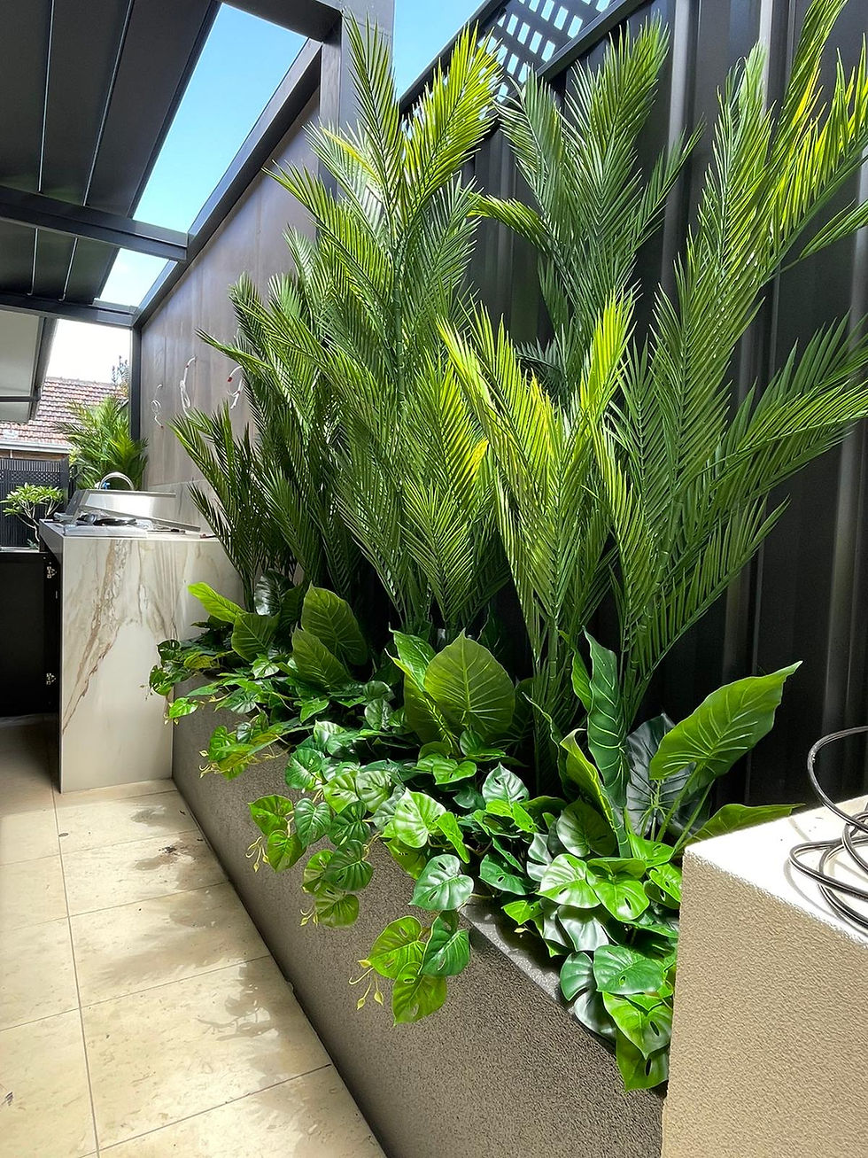 Thumbnail: Artificial Potted Taro Plant / Elephant Ear 70cm