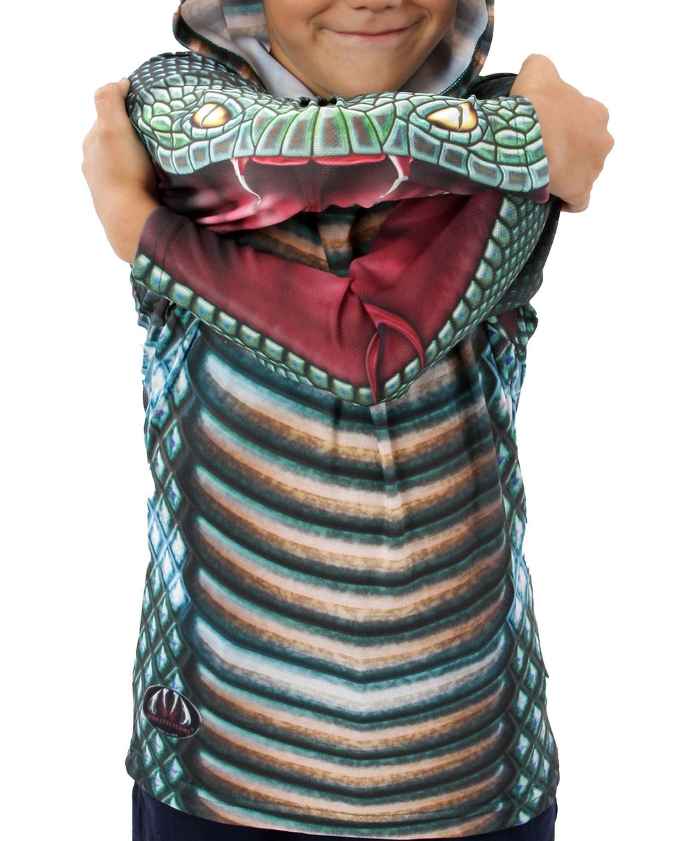 Thumbnail: COBRA SNAKE Hoodie Chomp Shirt by MOUTHMAN®