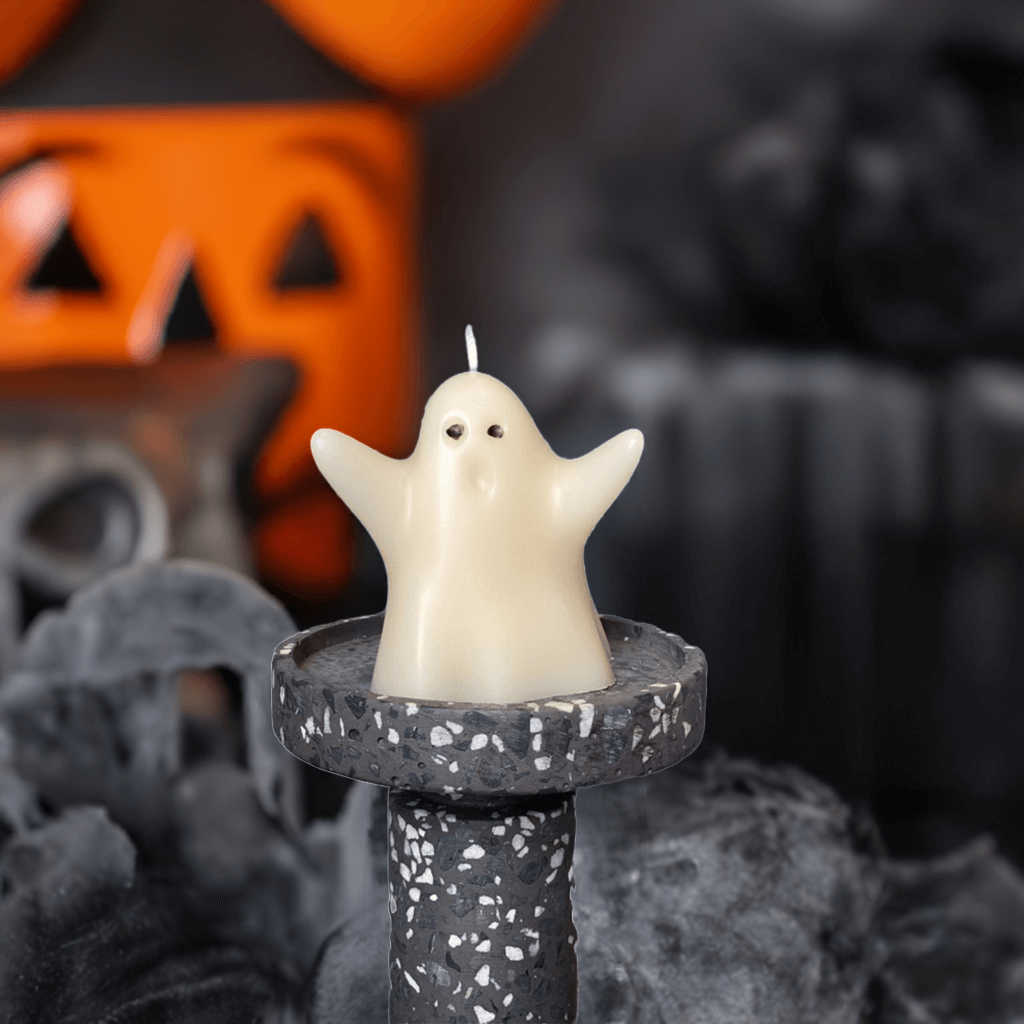 Whimsical Ghost Candle