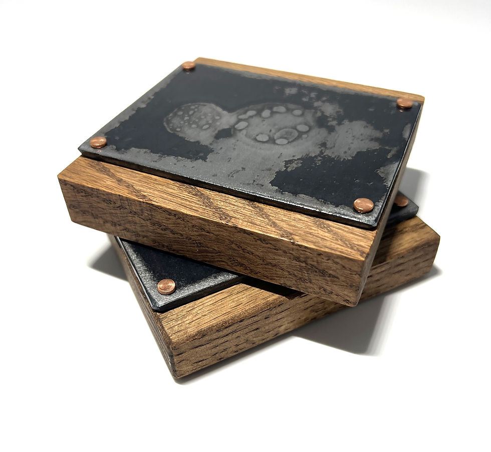 Thumbnail: Hand-Forged Metal Coasters