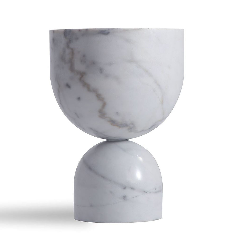 Thumbnail: Pénélope Side Table - White Marble