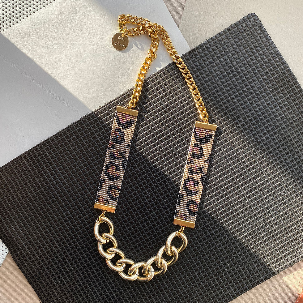 Thumbnail: Leopard Print Priestess Necklace