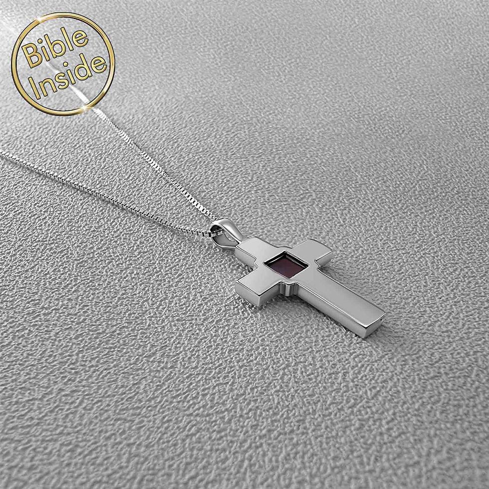 Thumbnail: Cross Necklace With the Entire Bible