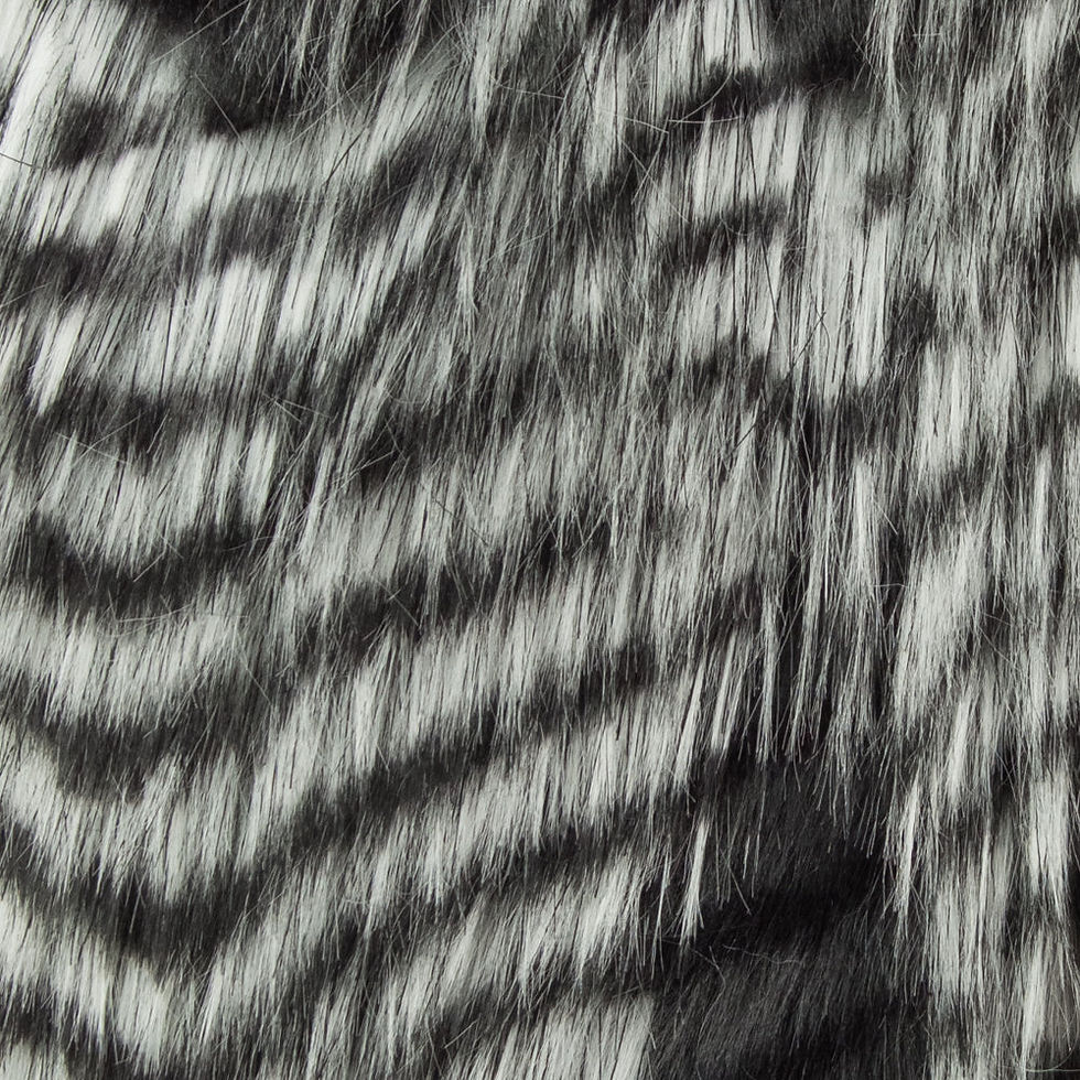 Thumbnail: Porcupine Grey and Silver Faux Fur Luxury Throw